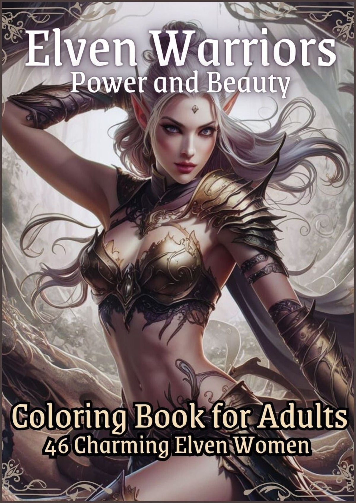 Epic Fantasy Coloring Books Featuring Elven Queens, Mythic Warriors Princessess