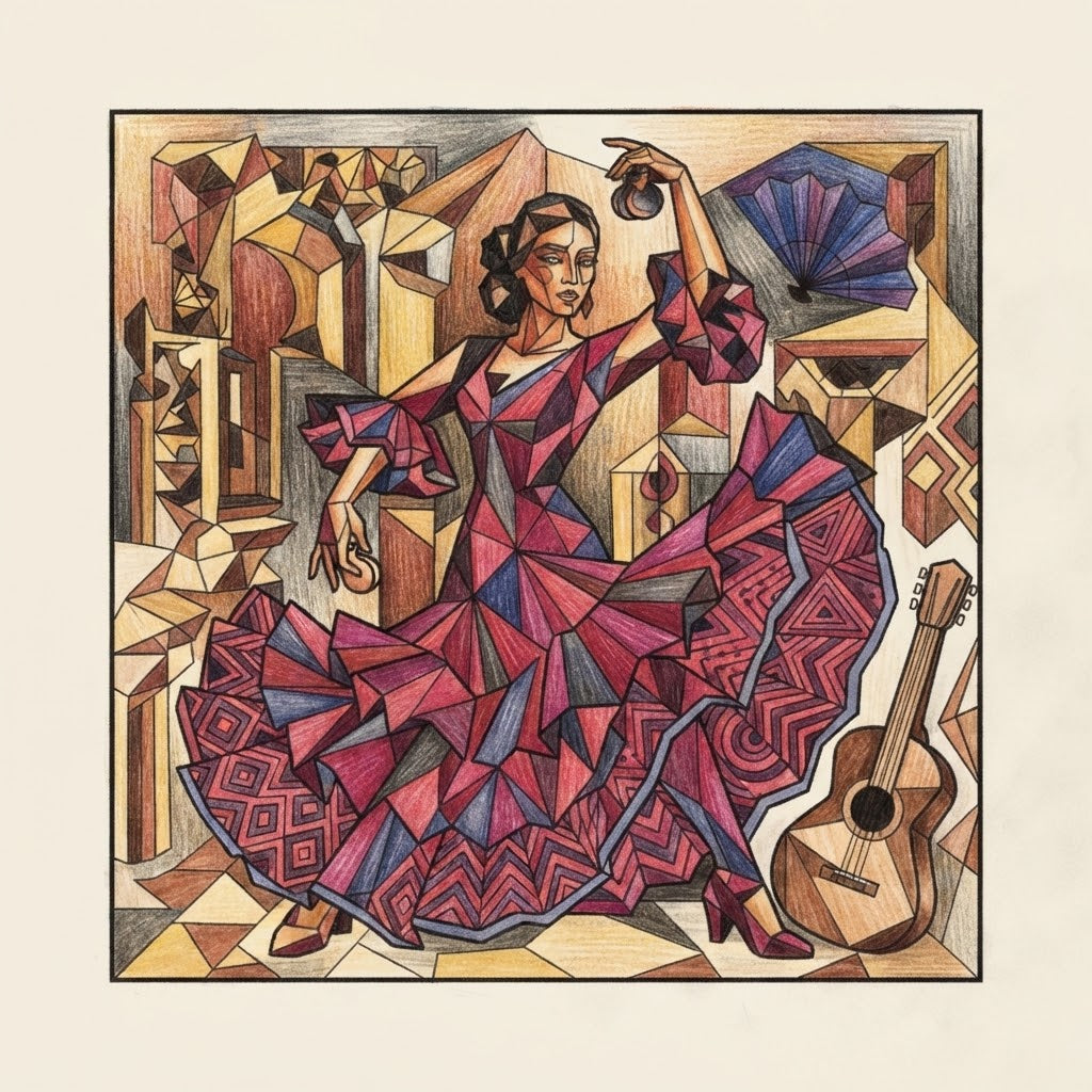 Cubist Visions: Cubism Coloring Book: 60 Geometric & Abstract Designs for Creative Expression, Mindfulness & Modern Art Lovers