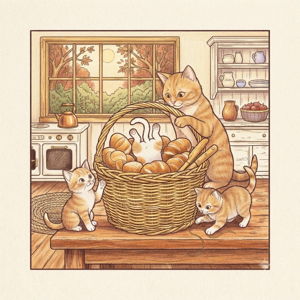 Cozy Cat Mom Coloring Book: 52 Heartwarming Adventures with Mama Cat & Her Kittens - Bold and Easy Stress-Relief Coloring for Cat Lovers