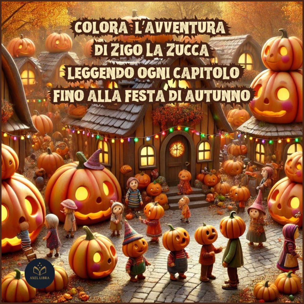 Zigo La Zucca e la Festa di Halloween: Libro da Leggere e Colorare per Bambini: L'avventua di Zigo da leggere e colorare fino alla Festa di Autunno: 30 Disegni