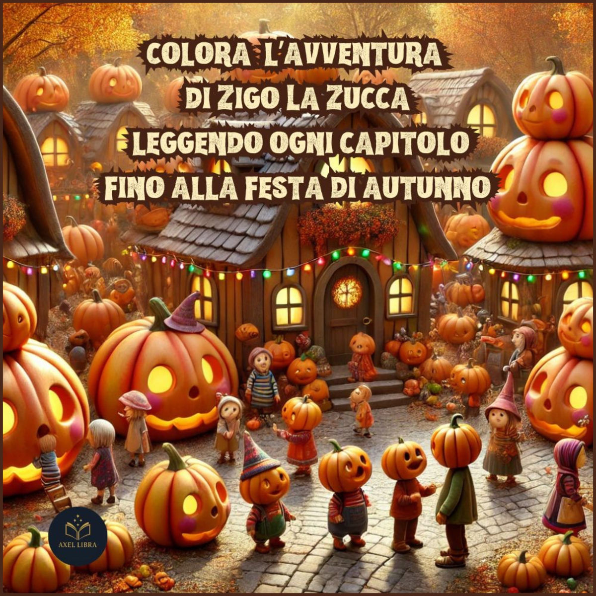 Zigo La Zucca e la Festa di Halloween: Libro da Leggere e Colorare per Bambini: L'avventua di Zigo da leggere e colorare fino alla Festa di Autunno: 30 Disegni