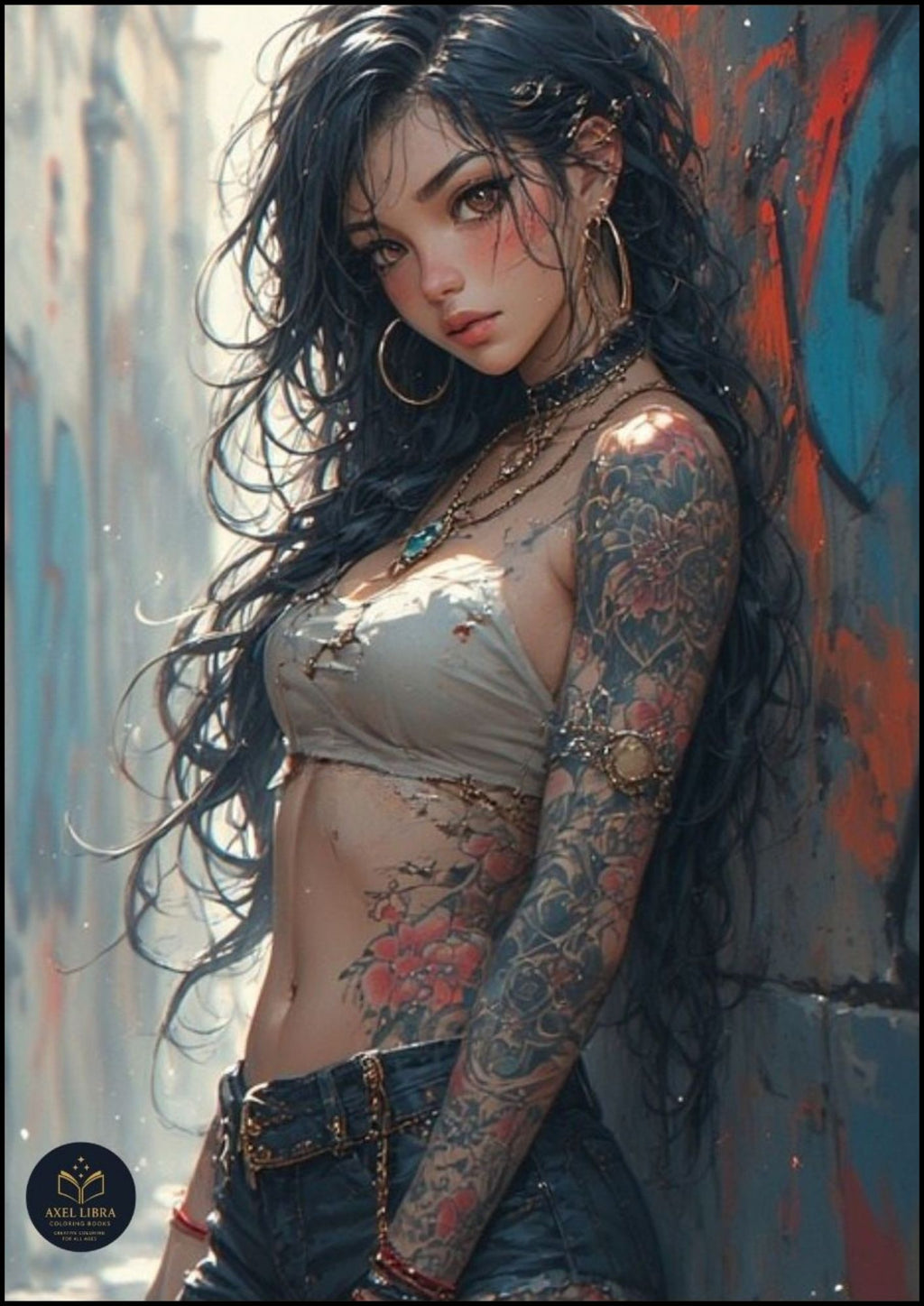 Tattooed Beauties Adult Coloring Book: Inked Sensuality Color Stunning Tattooed Designs Relax and Enjoy Seductive Art