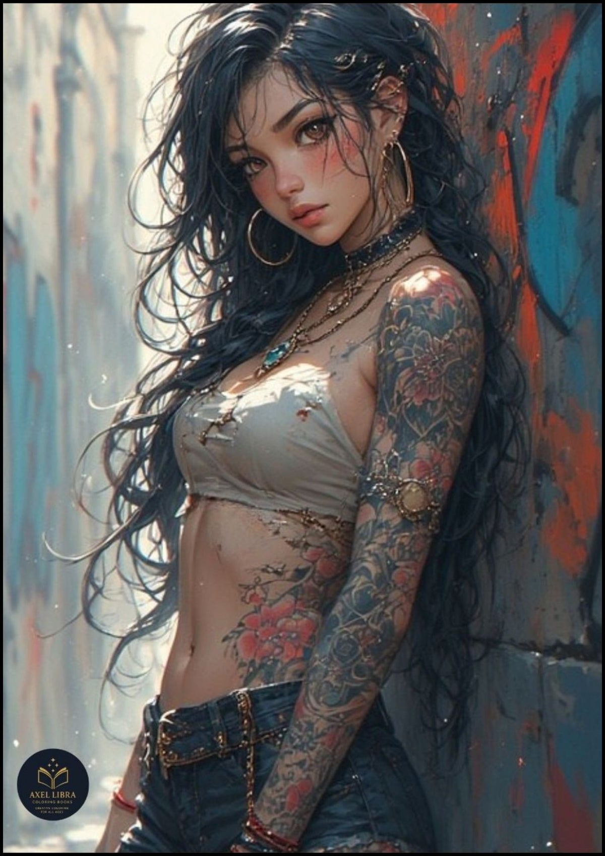 Tattooed Beauties Adult Coloring Book: Inked Sensuality Color Stunning Tattooed Designs Relax and Enjoy Seductive Art