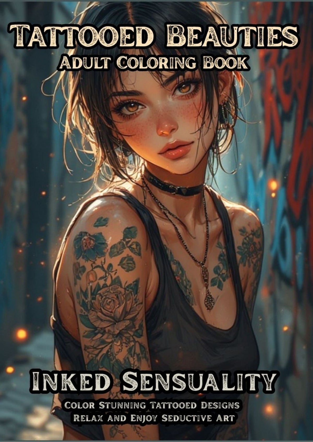 Tattooed Beauties Adult Coloring Book: Inked Sensuality Color Stunning Tattooed Designs Relax and Enjoy Seductive Art