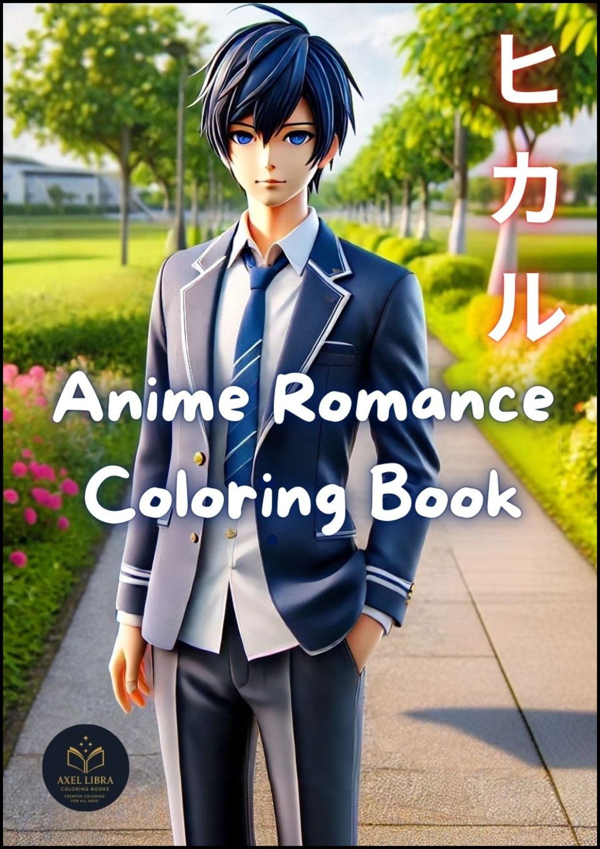 Akiko & Hikaru: The Four Seasons of Love: A Lifetime of Love in 100 Manga Coloring Illustrations: Anime romance coloring book