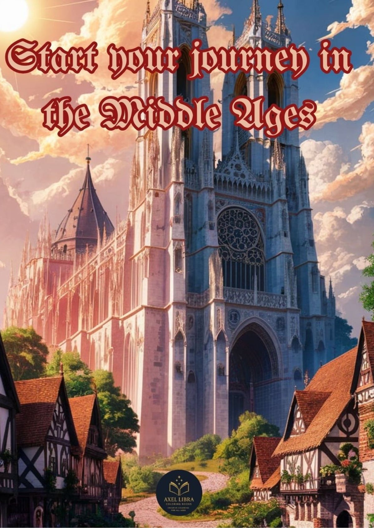 Castles and Ghotic Cathedrals: Start your Journey in the Middle Ages: Gothic Monuments Coloring Book for Adults
