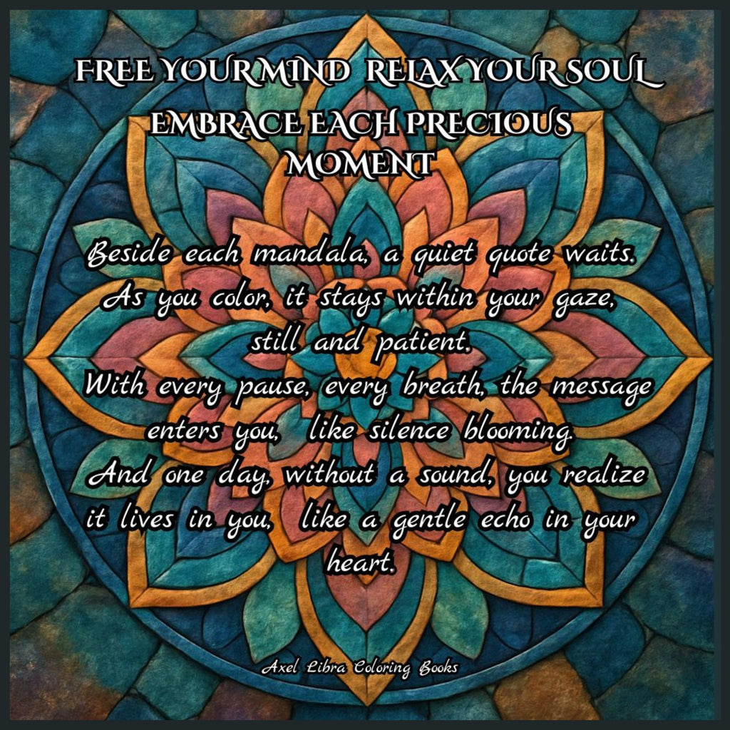 Mandala Coloring Book: 40 drawings 40 aphorisms