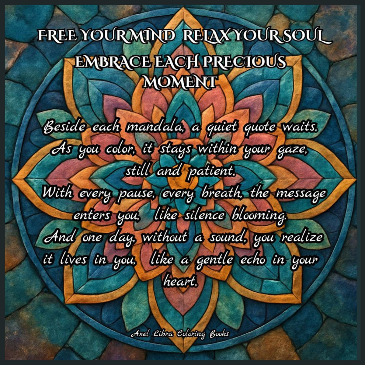 Mandala Coloring Book: 40 drawings 40 aphorisms
