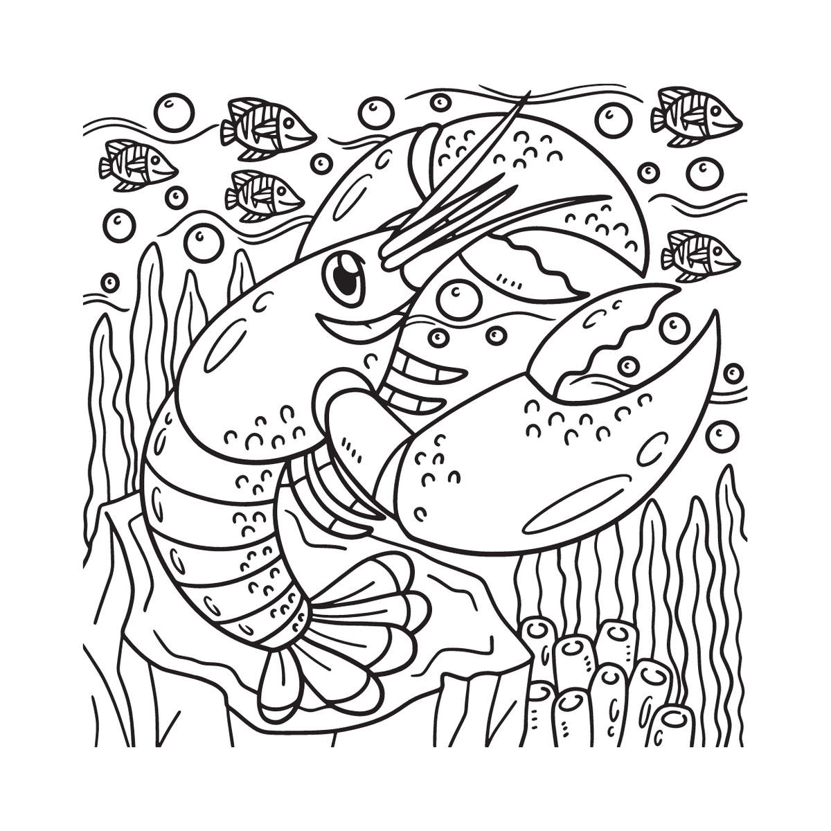 Animali Marini da Colorare: Libro Bilingue Italiano-Inglese per Bambini.: 40 Disegni Grandi "Bold & Easy" per Imparare le Prime Parole.