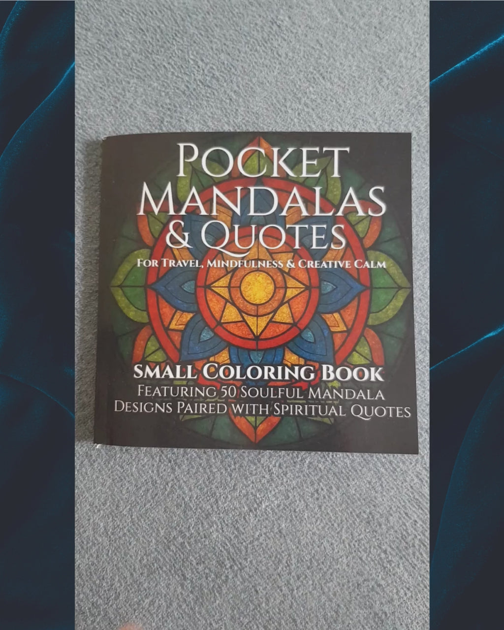 pocket mandala with quotes coloring book