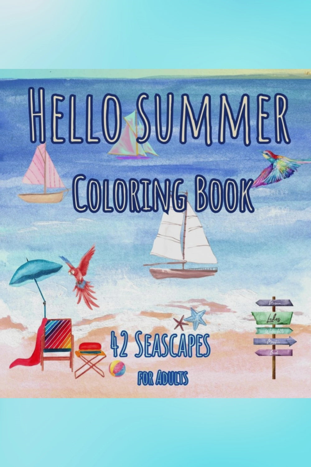 landscape seascape coloring book