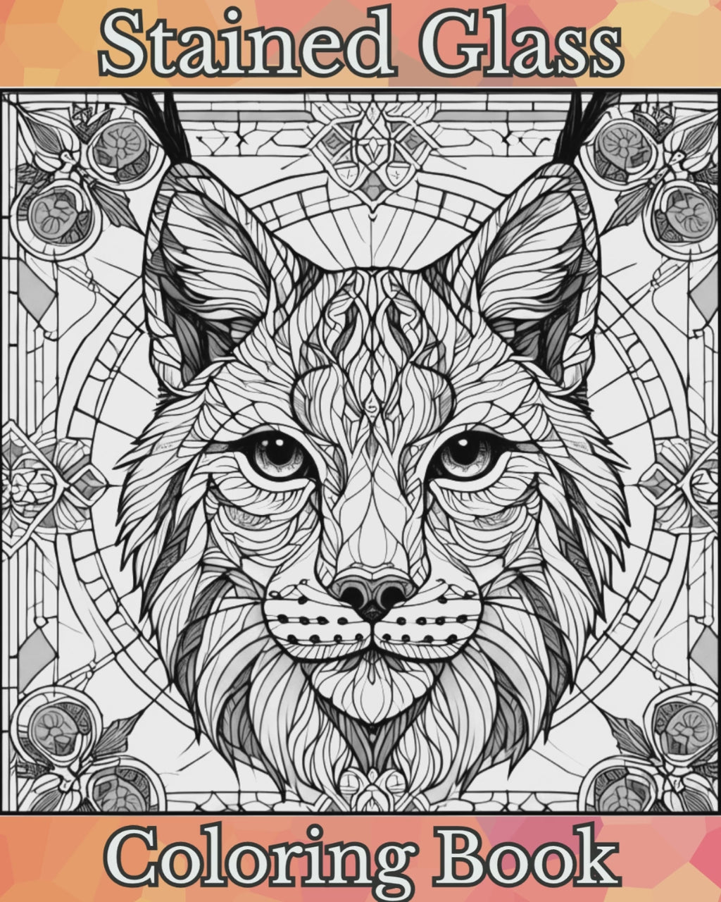 stained glass coloring book