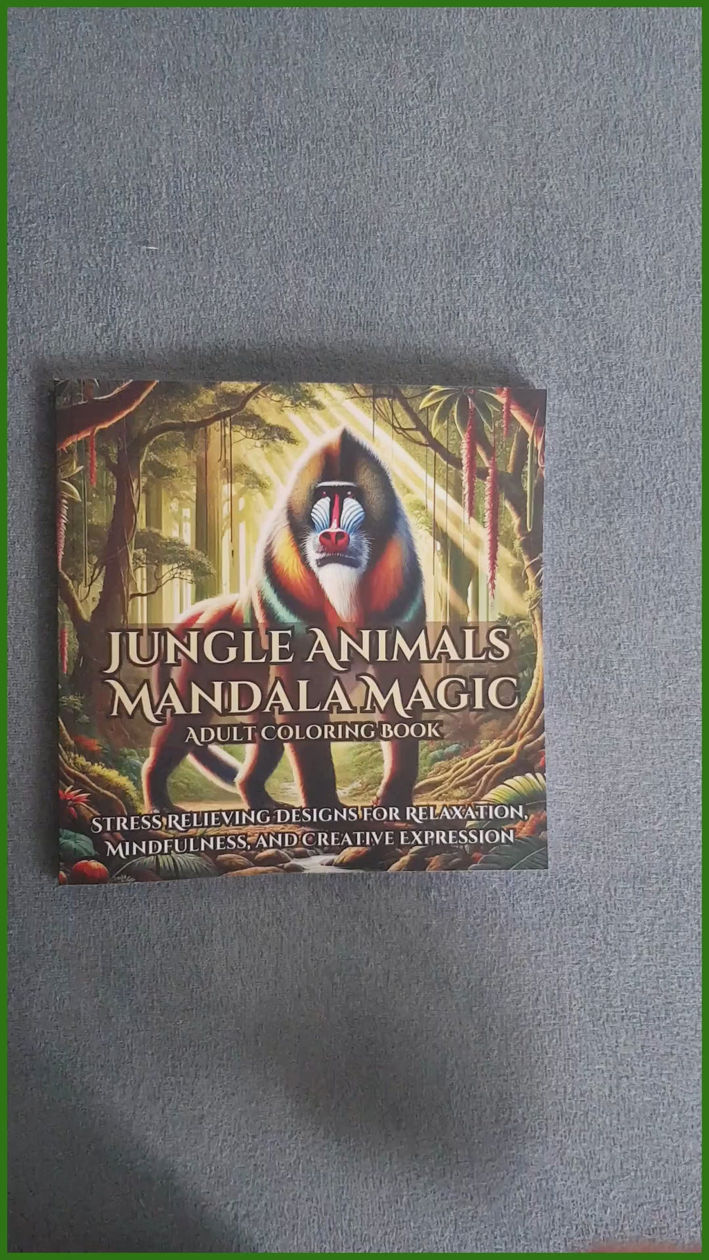 jungle animals mandala coloring book