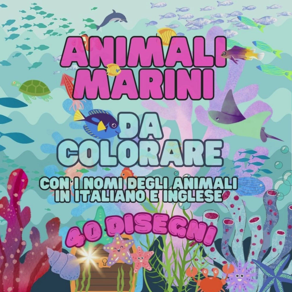 animali marini da colorare per bambini