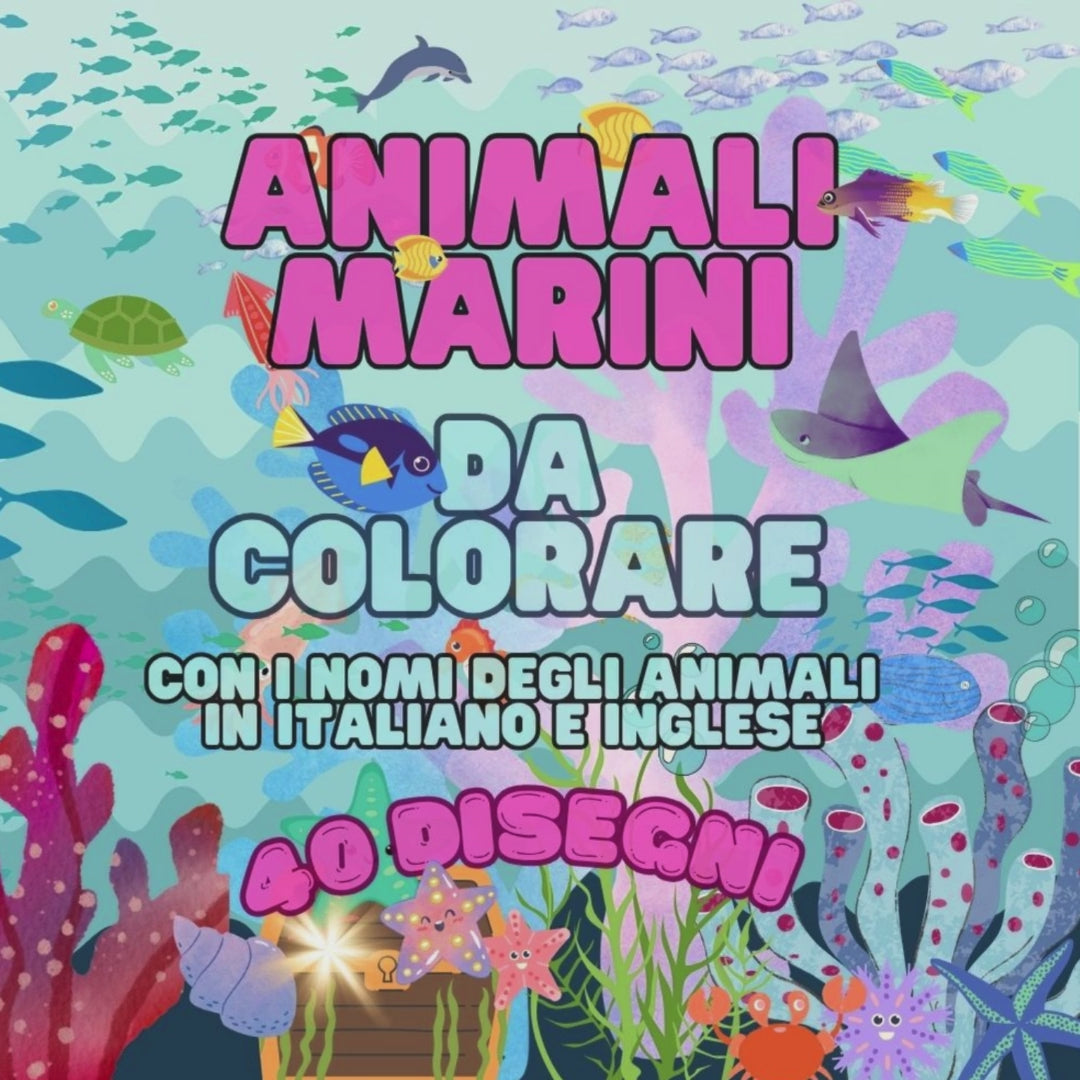 animali marini da colorare per bambini