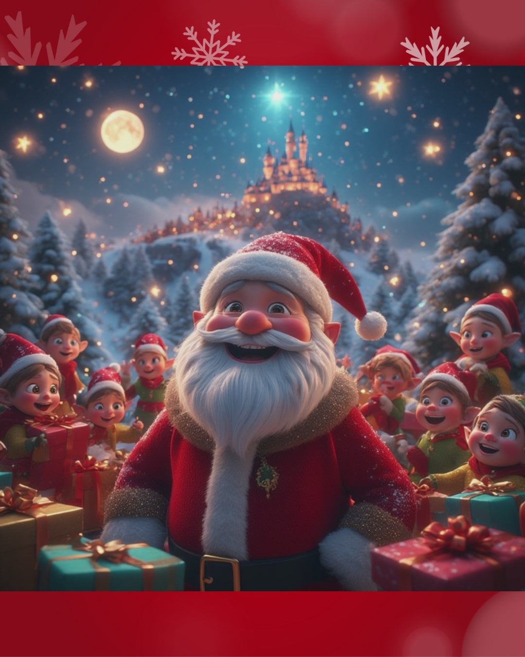 babbo natale da colorare per bambini