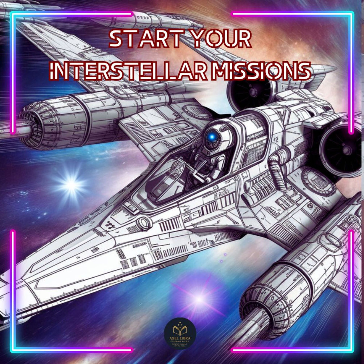 Space Battleships: 50 spaceships Coloring Book For Adults